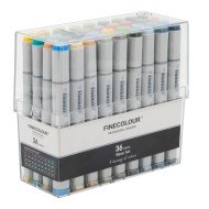 MARCADORES EN ESTUCHE FINECOLOUR TB36 36 COL (12)