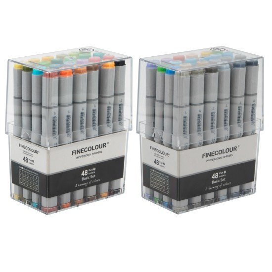 MARCADORES EN ESTUCHE FINECOLOUR TB48 48 COL (9)