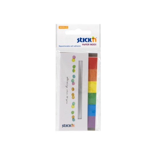 BANDERITAS DE PAPEL STICKN 21598 ARCOIRIS (12X24)