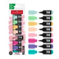 RESALTADOR FABER CASTELL 4218 MINI 8 COLORES PASTEL (5)