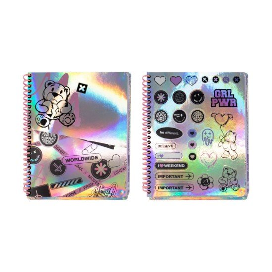 CUADERNO CON ESPIRAL MOOVING 96H TD GRL PWR (4X12)