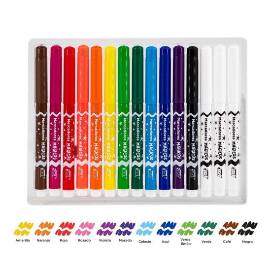 MARCADORES EN ESTUCHE FAST MAGICO 30 UNIDADES (48)