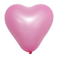 GLOBO KREA 10" BX25 DECORATIVO CORAZON ROSADO (250)