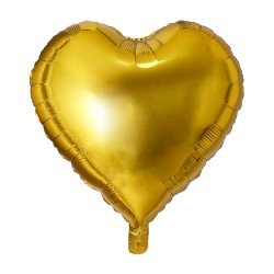 GLOBO FAST DECORATIVO 18" CORAZON DORADO (100X10)
