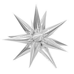 GLOBO FAST DECORATIVO 26" ESTRELLA PLATEADO (300)