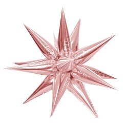 GLOBO FAST DECORATIVO 26" ESTRELLA ROSADO (300)