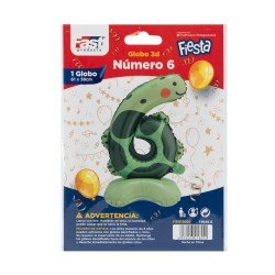GLOBO FAST NUMERO 6 TORTUGA 