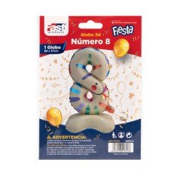 GLOBO FAST NUMERO 8 SERPIENTE 
