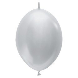 GLOBO SEMPERTEX LOL 6 BX50 SATIN PLATA (80)