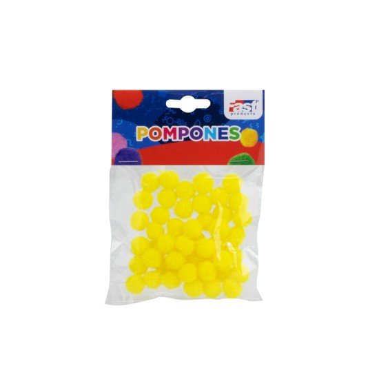 POMPONES FAST 1.2CM BX50 AMARILLO (288)