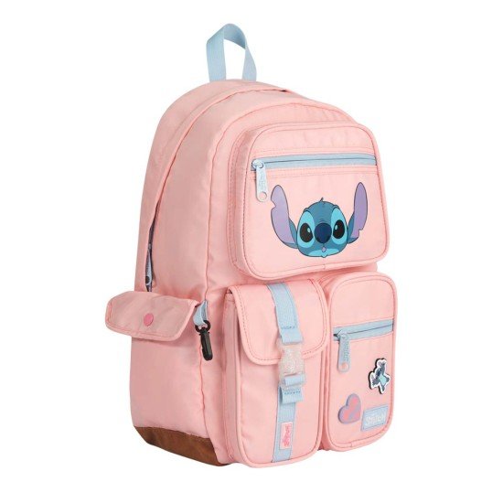 MOCHILA MOOVING 1629326 STITCH PINK (6X4)