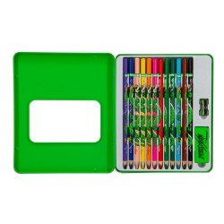 CRAYON DE MADERA PRIMAVERA FERXXO 14465 12COL CAJA METALICA (36)