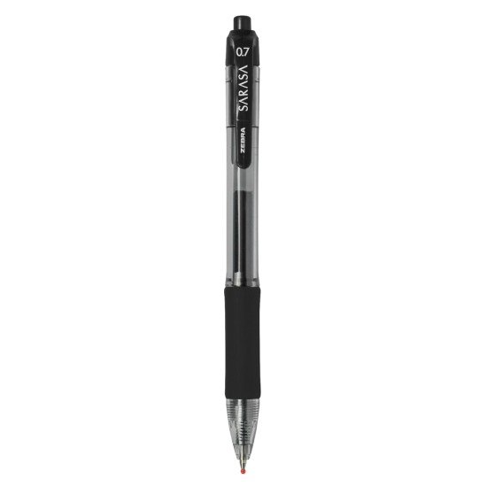 BOLIGRAFO ZEBRA SARASA RETRACTIL GEL 0.7MM BX1 NEGRO