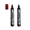 MARCADOR EDDING PERMANENTE 100 REDONDO BX2 ROJO