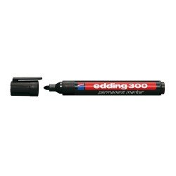 MARCADOR EDDING PERMANENTE 300 REDONDO BX1 NEGRO