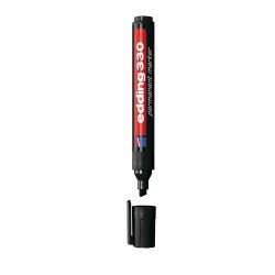 MARCADOR EDDING PERMANENTE 330 BISELADO BX1 NEGRO