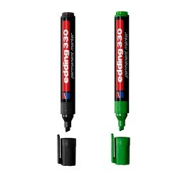 MARCADOR EDDING PERMANENTE 330 BISELADO BX1 VERDE