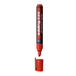 MARCADOR EDDING PERMANENTE 330 BISELADO BX1 ROJO
