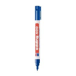 MARCADOR EDDING PERMANENTE 400 FINO BX1 AZUL