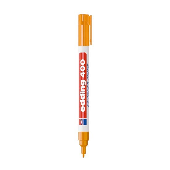 MARCADOR EDDING PERMANENTE 400 FINO BX1 NARANJA