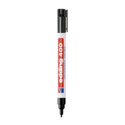MARCADOR EDDING PERMANENTE 400 FINO BX1 NEGRO
