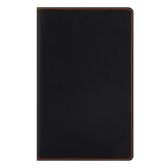LIBRETA EMPASTADA FAST 96H WINNER NEGRO CON NARANJA (40)
