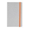 LIBRETA EMPASTADA FAST 96H ADRIA PLATEADO CON NARANJA (40)