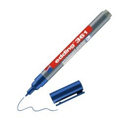 MARCADOR EDDING DE PIZARRA 361 FINO AZUL