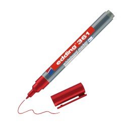 MARCADOR EDDING DE PIZARRA 361 FINO ROJO