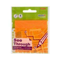 BLOCK STICKN 21710 3X3" 50H TRASLUCIDO NARANJA (18X12)