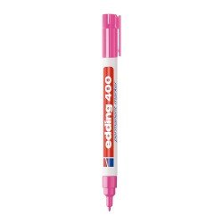 MARCADOR EDDING PERMANENTE 400 FINO BX1 ROSADO