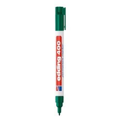 MARCADOR EDDING PERMANENTE 400 FINO BX1 VERDE