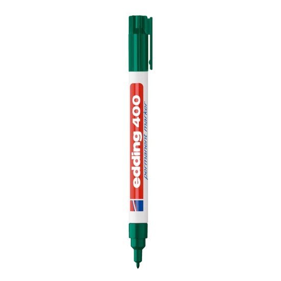 MARCADOR EDDING PERMANENTE 400 FINO BX1 VERDE