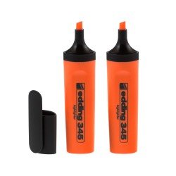 RESALTADOR EDDING 345 BX2 NARANJA