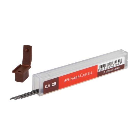 MINAS FABER CASTELL 0.5MM 9125 BX3 TUBOX12 2B