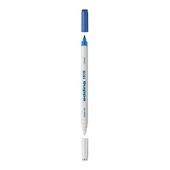 MARCADOR EDDING 1515 BORRA TINTA AZUL