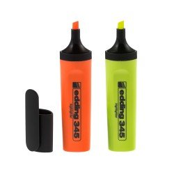 RESALTADOR EDDING 345 BX2 AMARILLO NARANJA