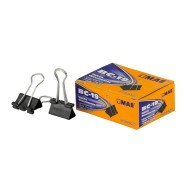 PRENSA PAPELES MAE 19MM CX12 NEGRO (36X12)