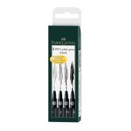 RAPIDOGRAFO DESECHABLE FABER CASTELL PITT 167100 BX4 NEGRO