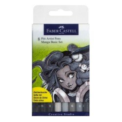 MARCADORES EN ESTUCHE FABER CASTELL 167107 MANGA 8C BASIC