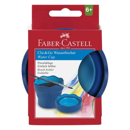 VASO FABER CASTELL CLIC 181510 PARA PINCELES COLORES