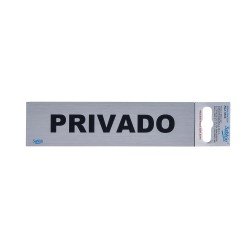 CALCOMANIA DE ALUMINIO SABLON 6500 16.5X4.5CM PRIVADO