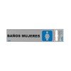 CALCOMANIA DE ALUMINIO SABLON 6501 16.5X4.5CM BAÑOS MUJERES