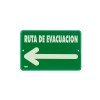 SEÑALIZACION SABLON 7938F 22.8X15.2CM RUTA DE EVACUACION IZQ