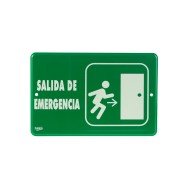 SEÑALIZACION SABLON 7936F 22.8X15.2CM SALIDA DE EMERGENCIA