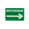 SEÑALIZACION SABLON 7937F 22.8X15.2CM RUTA DE EVACUACION DER
