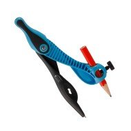 COMPAS FAST WAVE PLASTICO CON LAPIZ BX1