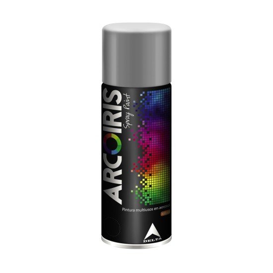 PINTURA EN SPRAY ARCOIRIS D0318 400ML CROMADO