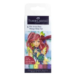 MARCADORES EN ESTUCHE FABER CASTELL 167155 MANGA 6C SHOJO