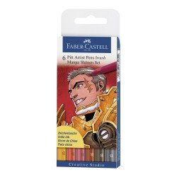 MARCADORES EN ESTUCHE FABER CASTELL 167157 MANGA 6C SHONEN